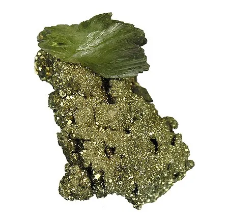 Ludlamite, Pyrite image
