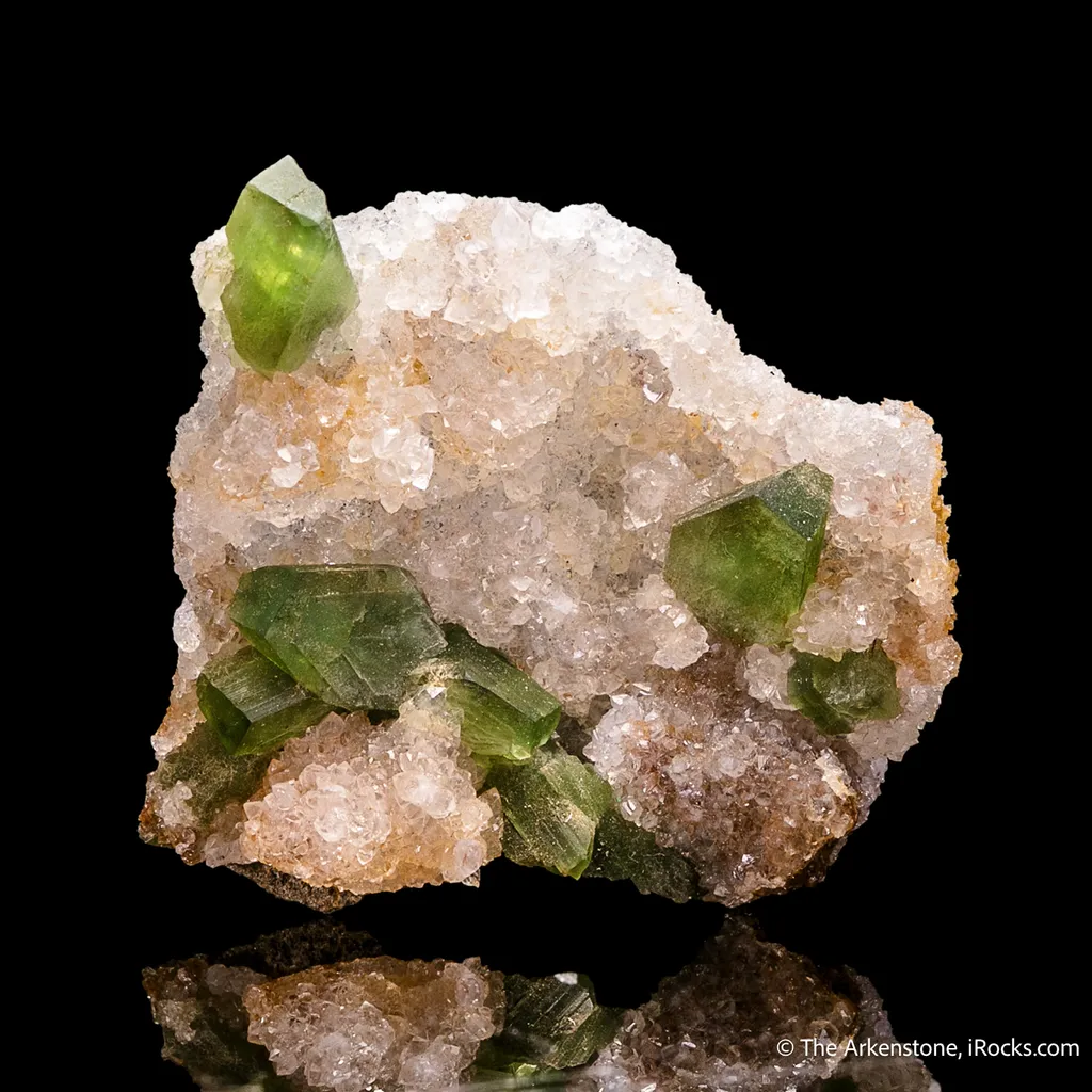 Ludlamite with Quartz and Siderite image