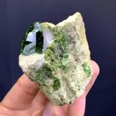 Lush Green Demantoid Garnet Crystal on Matrix 210 Gram - image 8
