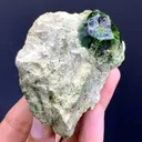 Lush Green Demantoid Garnet Crystal on Matrix 210 Gram - image 6