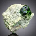 Lush Green Demantoid Garnet Crystal on Matrix 210 Gram - image 1