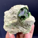 Lush Green Demantoid Garnet Crystal on Matrix 210 Gram - image 3