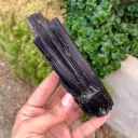 Lustrous 14 Cm long SChorl Black Tourmaline Crystal from Pakistan - image 5