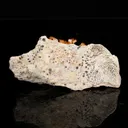 Lustrous Deep Red-Orange Vanadinite Crystals on Natural Matrix - Classic Collector Specimen from Mibladen, Morocco - image 5