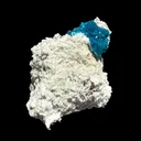 Lustrous Electric-Blue Cavansite Rosette with Stilbite on Sparkling Heulandite Matrix – Rare Indian Zeolite Mineral Specimen from Pune - image 4
