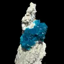 Lustrous Electric-Blue Cavansite Rosette with Stilbite on Sparkling Heulandite Matrix – Rare Indian Zeolite Mineral Specimen from Pune - image 9
