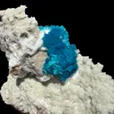 Lustrous Electric-Blue Cavansite Rosette with Stilbite on Sparkling Heulandite Matrix – Rare Indian Zeolite Mineral Specimen from Pune - image 10