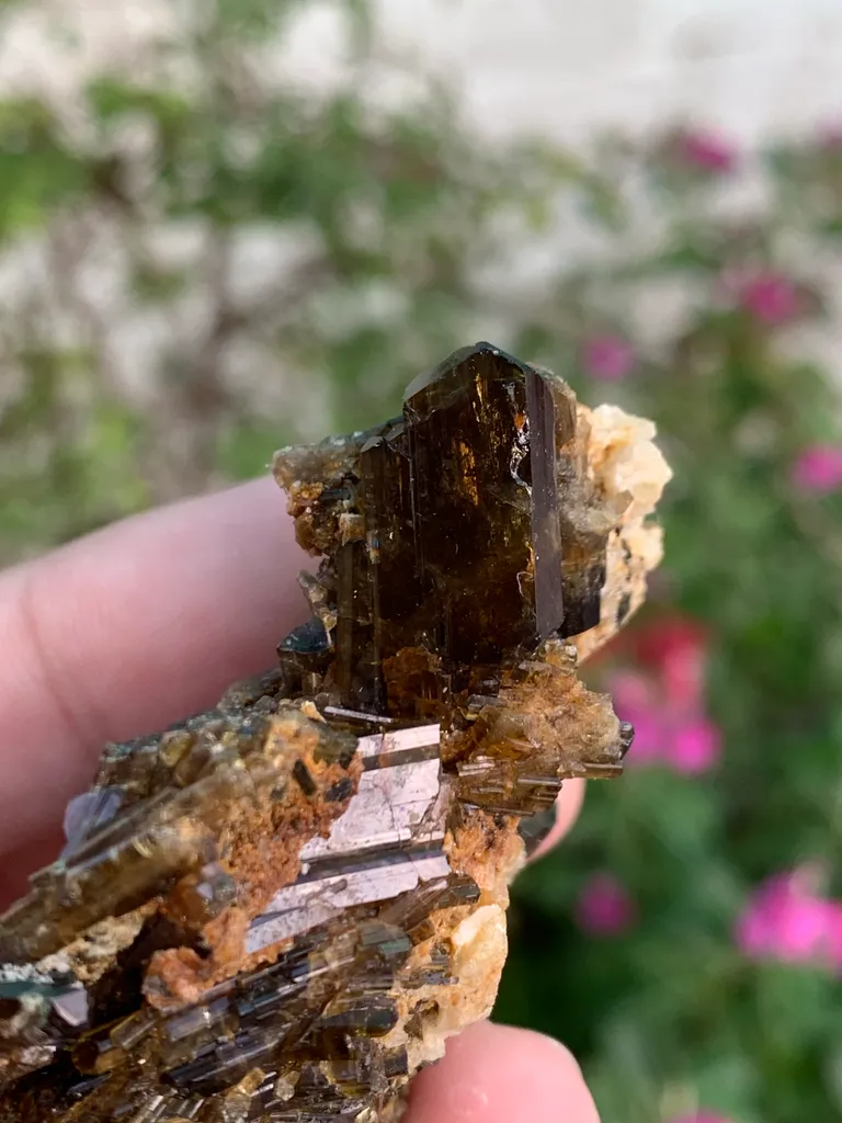 Lustrous Fire Epidote Specimen from Pakistan - image 7