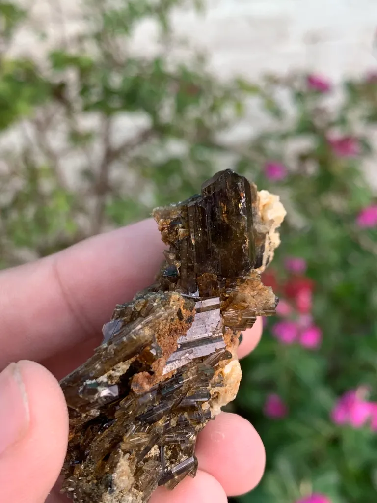 Lustrous Fire Epidote Specimen from Pakistan - image 5