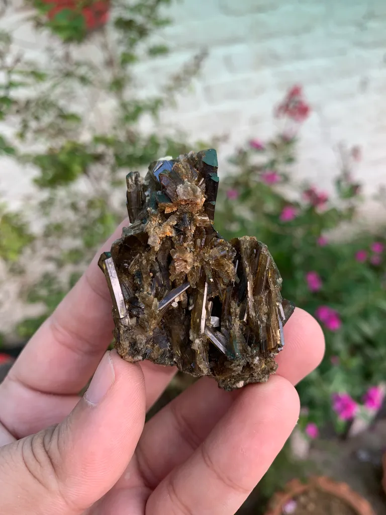 Lustrous Fire Epidote Specimen from Pakistan - image 3