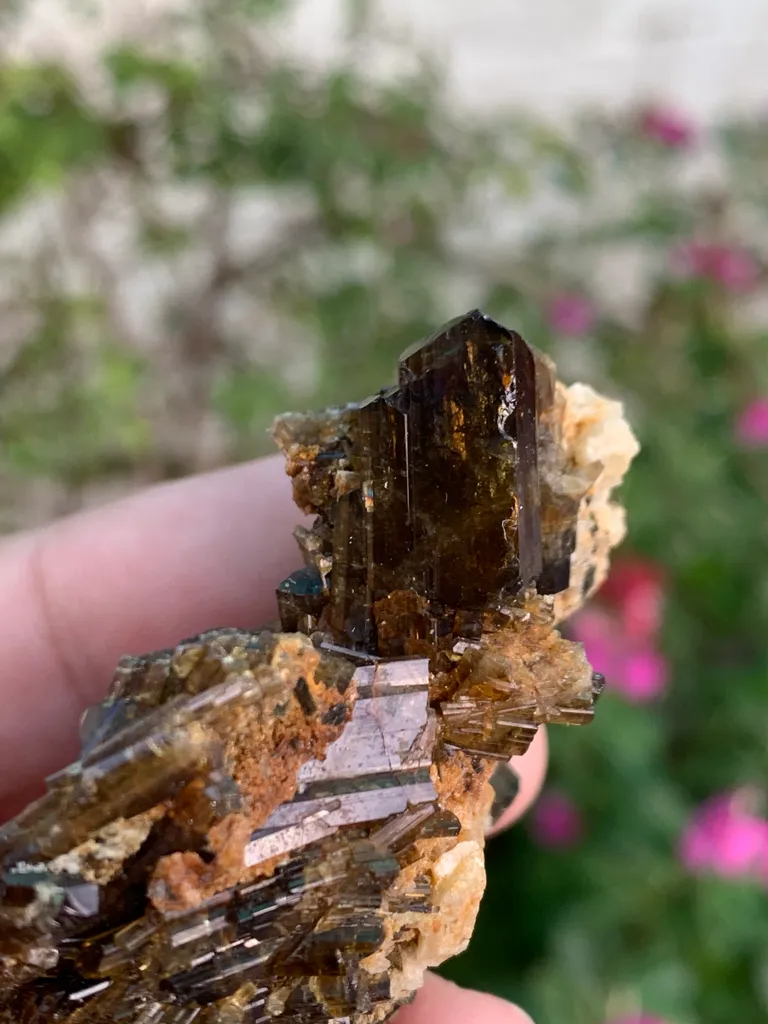 Lustrous Fire Epidote Specimen from Pakistan - image 10