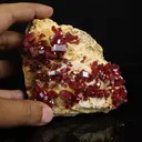 Lustrous Red Vanadinite  - Natural Raw Mineral Specimen from Mibladen, Morocco - image 2