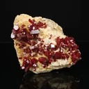 Lustrous Red Vanadinite  - Natural Raw Mineral Specimen from Mibladen, Morocco - image 4