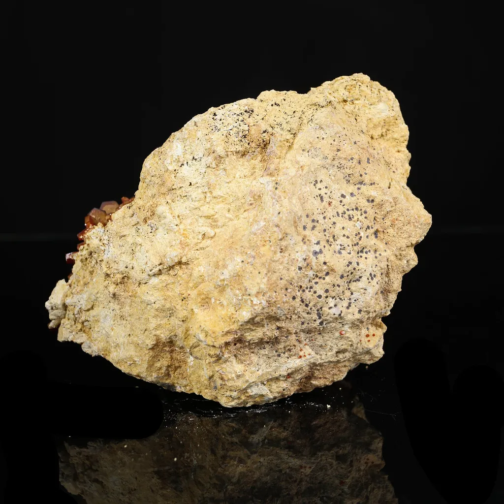Lustrous Red Vanadinite  - Natural Raw Mineral Specimen from Mibladen, Morocco - image 3