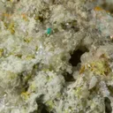 Macquartite (type locality) with Dioptase, and Wulfenite - image 2