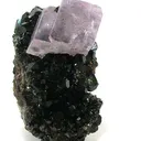Magnesite on Uvite - image 1
