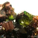 Magnesite on Uvite - image 3