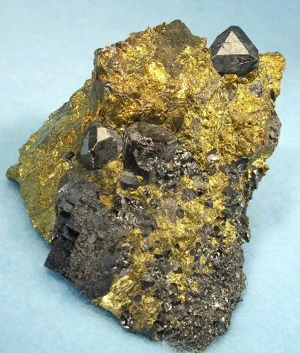 Magnetite, Chalcopyrite, Galena image