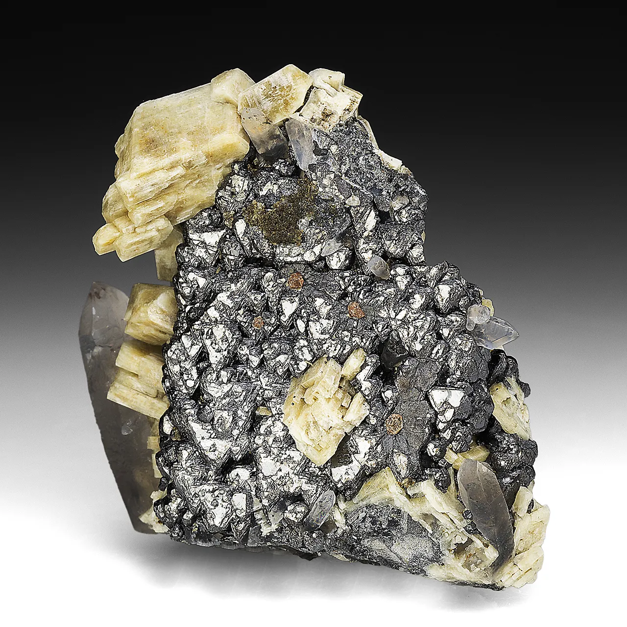 Magnetite with Feldspar, Quartz - image 1