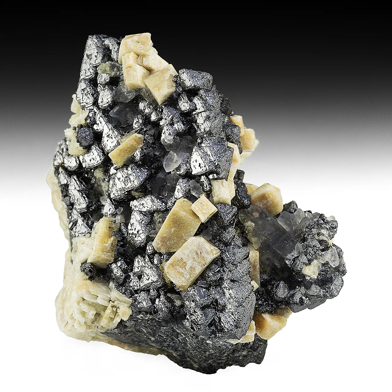 Magnetite with Feldspar, Quartz - image 1