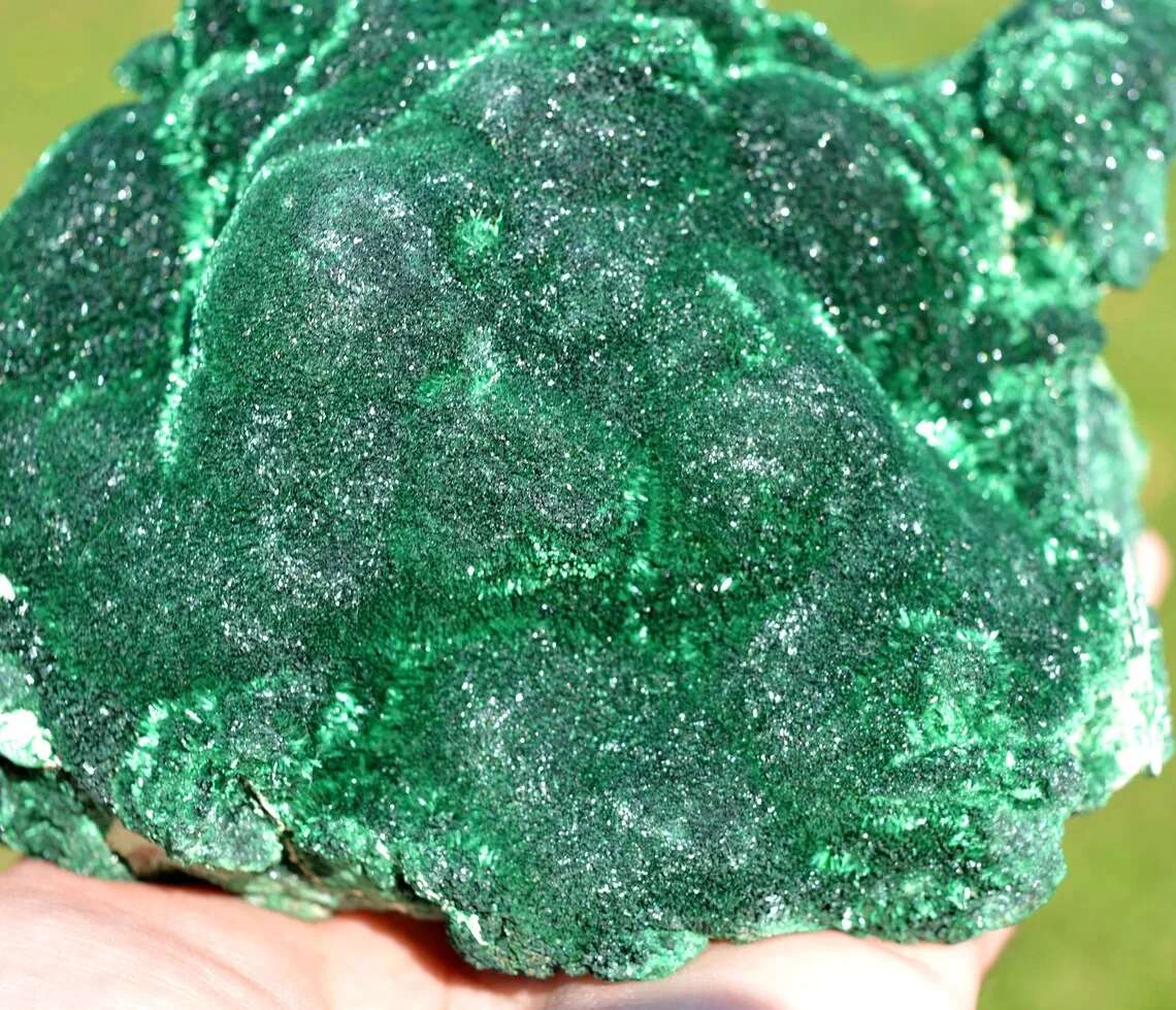 Malachite 2230 grams - L'Etoile du Congo Mine, Lubumbashi, Haut-Katanga, DR Congo - image 3
