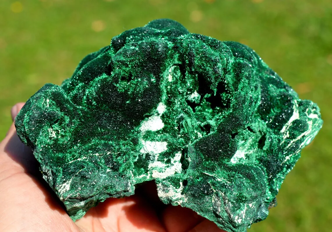 Malachite 2230 grams - L'Etoile du Congo Mine, Lubumbashi, Haut-Katanga, DR Congo - image 5