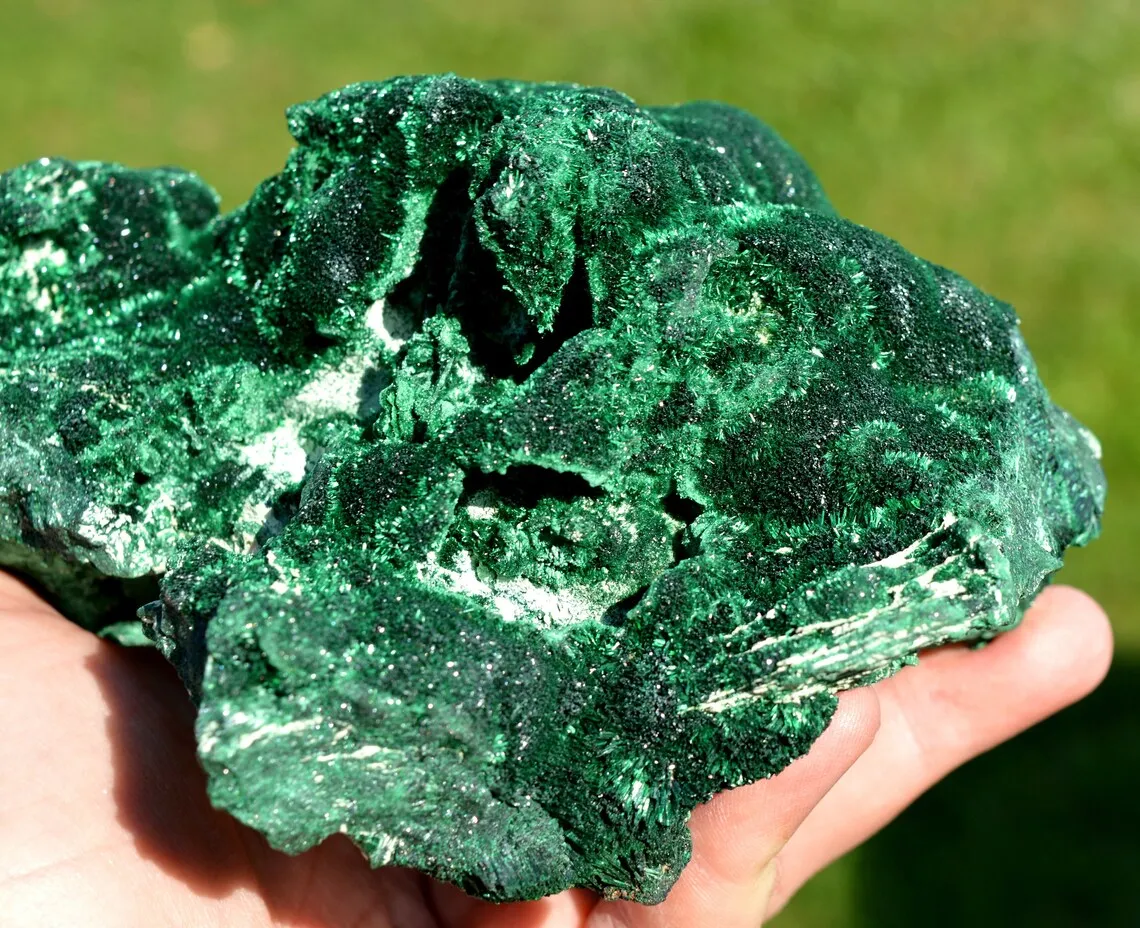 Malachite 2230 grams - L'Etoile du Congo Mine, Lubumbashi, Haut-Katanga, DR Congo - image 8