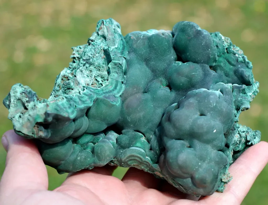 Malachite 907 grams - L'Etoile du Congo Mine, Lubumbashi, Haut-Katanga, DR Congo image