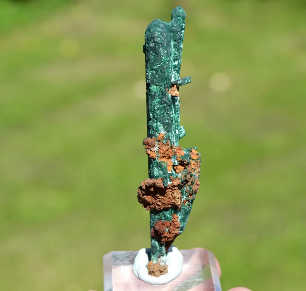 Malachite after Azurite 59 grams - Touissit, Jerada Province, Oriental Region, Morocco - image 4