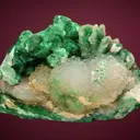 Malachite after Azurite after Quartz - image 1