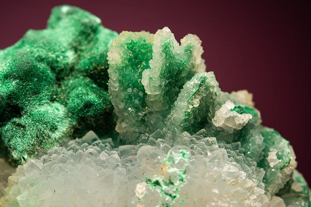 Malachite after Azurite after Quartz - image 2