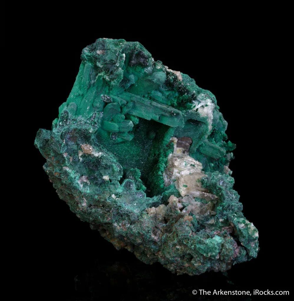 Malachite after Azurite, Cerussite - image 2