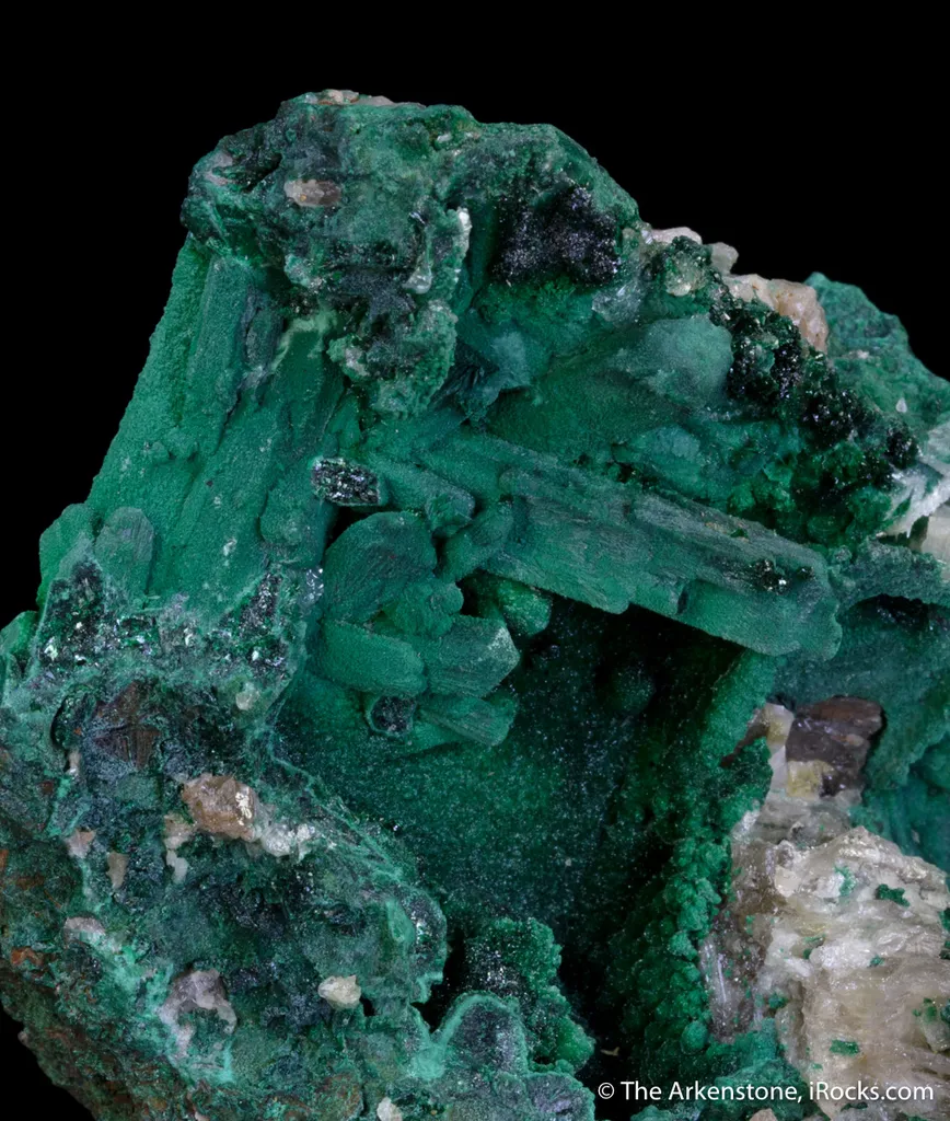 Malachite after Azurite, Cerussite - image 3