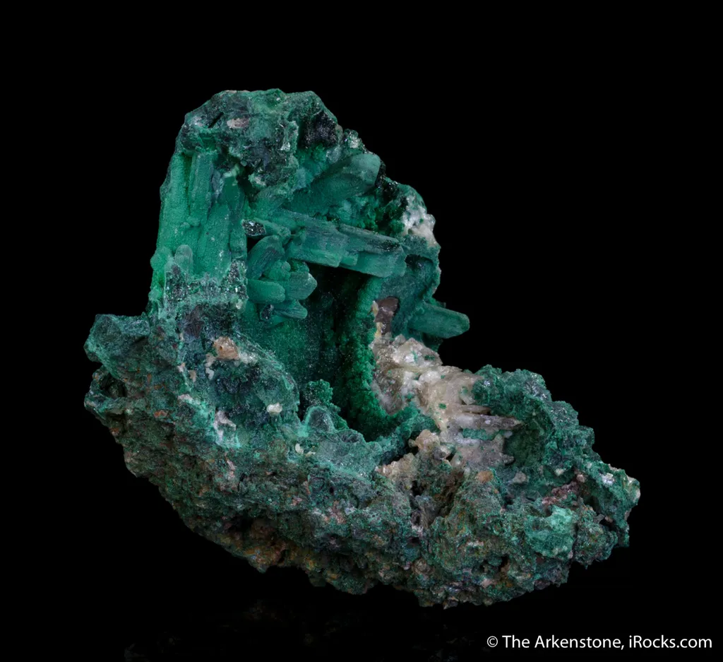 Malachite after Azurite, Cerussite - image 4