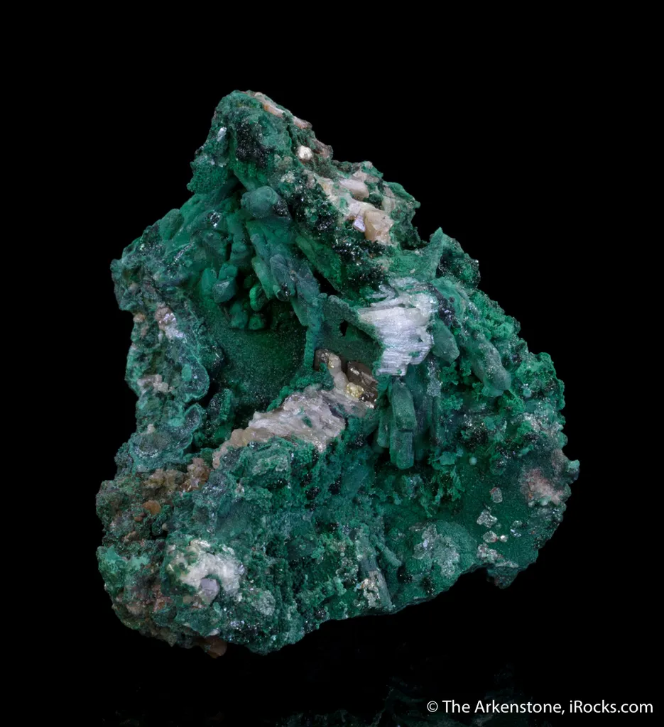 Malachite after Azurite, Cerussite - image 6