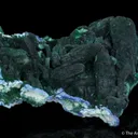 Malachite after Azurite, Plancheite - image 3