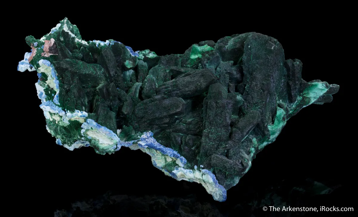 Malachite after Azurite, Plancheite - image 2