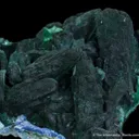 Malachite after Azurite, Plancheite - image 8
