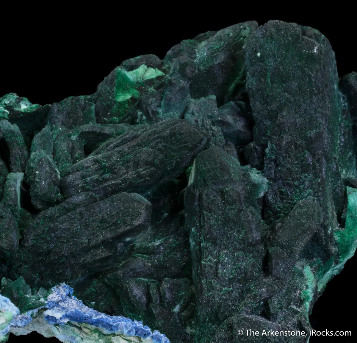 Malachite after Azurite, Plancheite - image 8