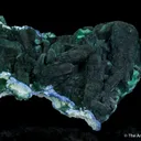 Malachite after Azurite, Plancheite - image 9