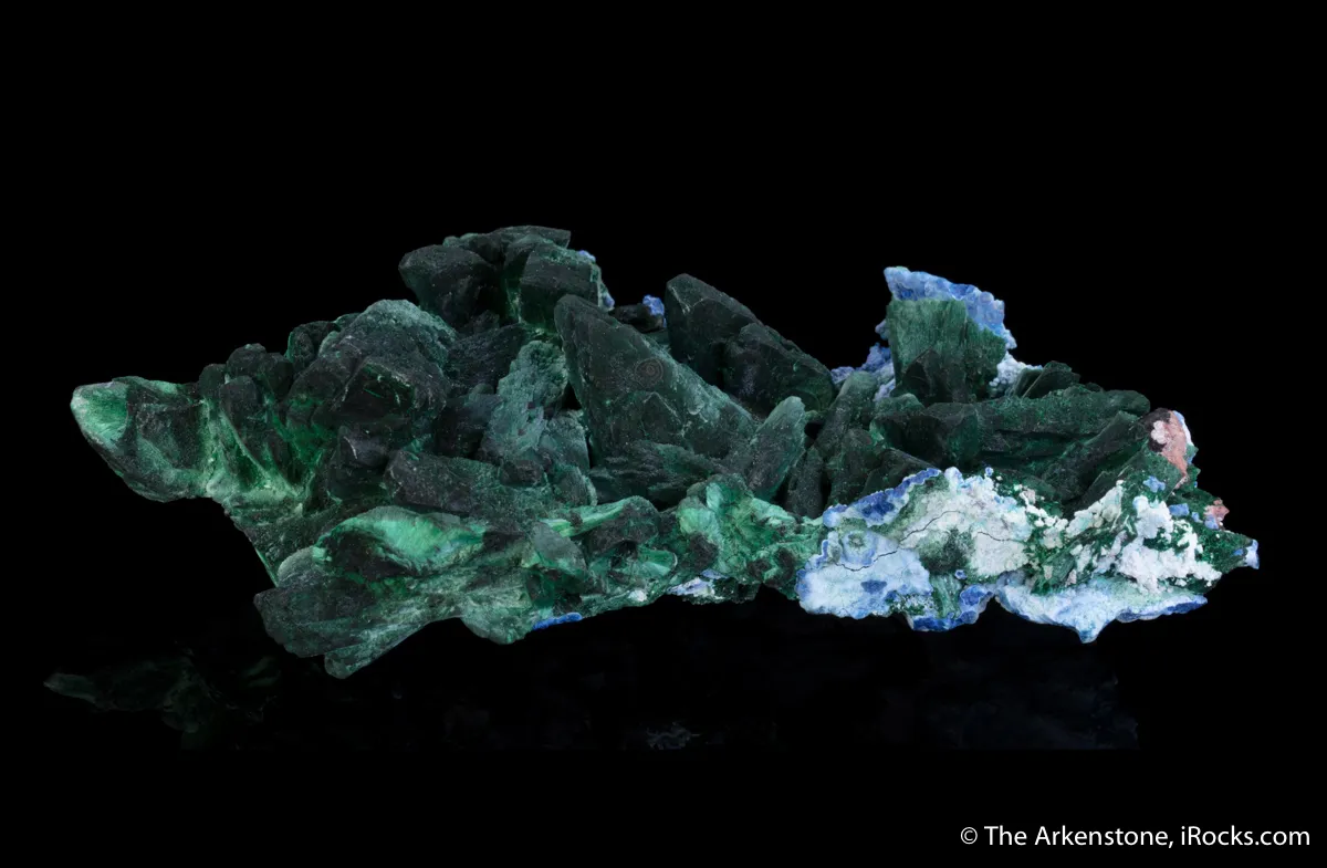Malachite after Azurite, Plancheite - image 7