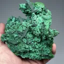 Malachite after Azurite with Arsentsumebite - image 2