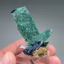 Malachite after Azurite with Azurite - image 2