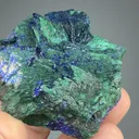 Malachite after Azurite with Azurite - image 2