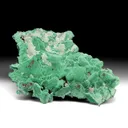 Malachite after Azurite with Barite - image 1
