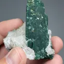 Malachite after Azurite with Cerussite - image 2