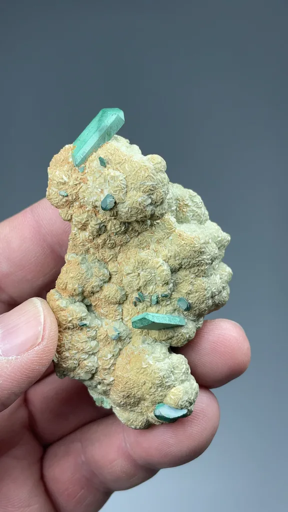 Malachite after Azurite with Smithsonite - image 2
