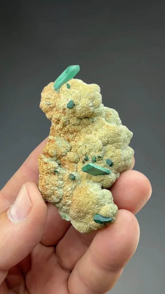 Malachite after Azurite with Smithsonite - image 2