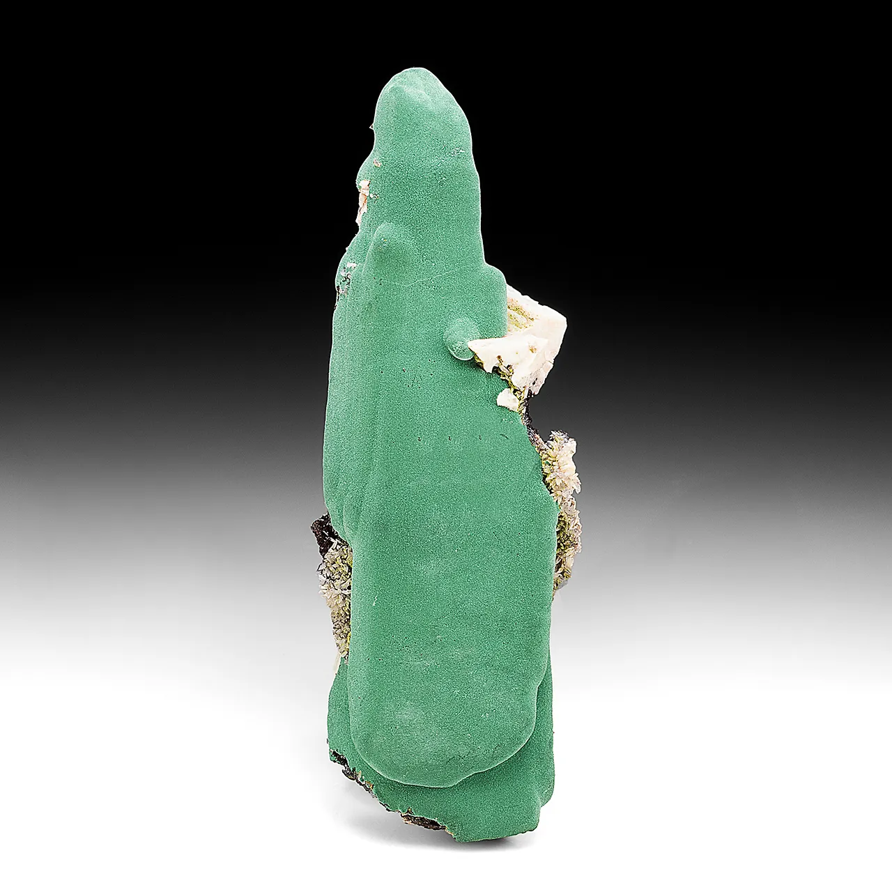 Malachite after Azurite with Smithsonite, Duftite, Goethite, Quartz - image 1