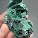 Malachite after Azurite with Tennantite, Quartz - image 2